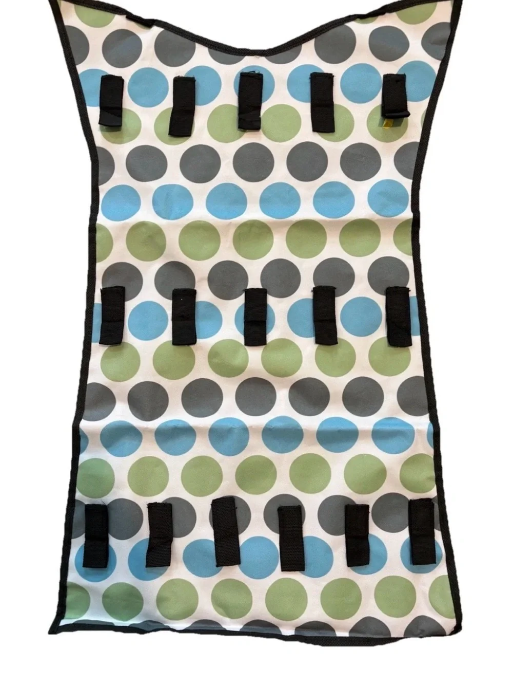 Thirty-One Gifts Polka Dot Hanging Organizer Blue, Green, Gray Cute!